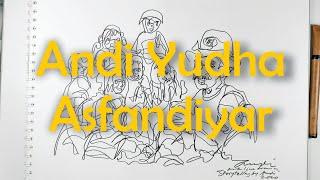 Drawing Myself - Andi Yudha The Storyteller - One Line Drawing