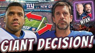 Will the Giants Go All-In on Rodgers or Wilson! The Clock Is Ticking!