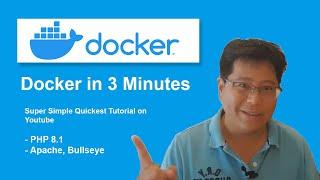 Docker In 3 Minutes - The Super Simple Fastest Tutorial