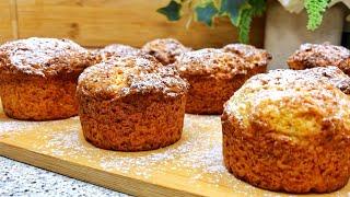 Quick, delicious and super soft muffins! Cupcakes with cottage cheese - for breakfast or takeaway