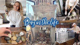 DAY IN THE LIFE // ANTIQUE SHOPPING, NEW FIREPLACE?  HOMEMAKING