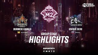 Burmese Ghouls vs Unique DeVu HIGHLIGHTS M2 World Championship 2020 | Unique DeVu vs Burmese Ghouls