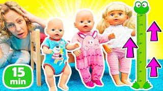 Puppen Videos für Kinder auf Deutsch. Baby Born Kompilation mit Nicole - 4 Folgen am Stück