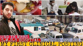 MY FIRST DAY OF 2ND YEAR MBBS GLIMPSES |FIRST CLINICAL POSTING-GMC SRINAGAR| #NEET2022