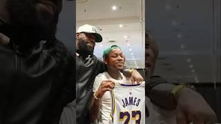 Tylil and Kai Cenat meeting LeBron James  #KaiCenat #LeBronJames #GOAT #NBA #ViralClips #fyp