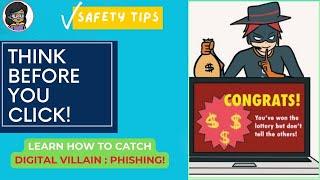 Think Before you CLICK! |There's something 'Phishy' |Email lottery #fraud #scam| Digital Security