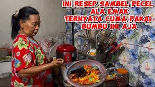 PERSIAPAN EMAK BUAT NGIRIM ORANG DISAWAH DAN INI RESEP PECEL ALA EMAK