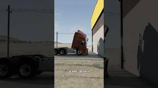 Volvo Truck Crash Test - BeamNG.drive #shorts