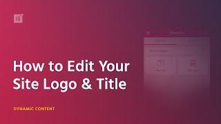 How To Change and Style Your Site Logo & Site Title