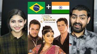 Indianos reagindo a caminhos da India | Reação | React Brasil | Novela Brasileira