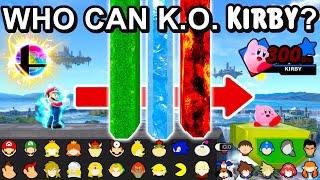 Who Can K.O. Kirby Through The TRIPLE Layer With A Final Smash ? - Super Smash Bros. Ultimate