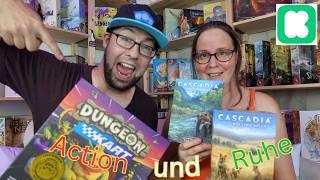 Doppelschlag von Kickstarter mit Dungeon Kart und Cascadia Rolling Rivers/Hills #boardgames