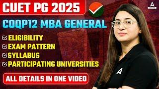 All About COQP12 CUET PG  Eligibility, Syllabus, Exam Pattern