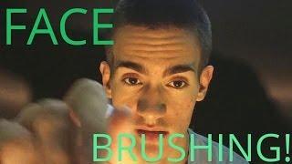 ASMR Face Brushing & Breathing Techniques (Binaural 3D Ear to Ear)