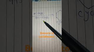 benzene to cyclohexane #srishti #biochemsir #chemistry
