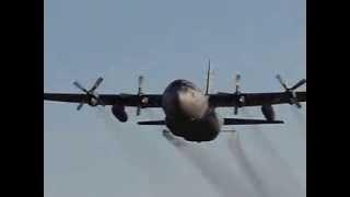 Low Level C-130 Spraying Mosquitoes