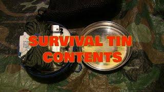 Survival Kit / Tin  Contents