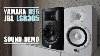 Yamaha HS5 vs JBL LSR305  ||  Sound Demo w/ Bass Test