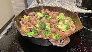 Finex No.12 Cast Iron: Beef Broccoli Stir Fry