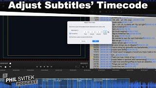 Easily Adjust Subtitles' Timecode (Using Subtitle Edit Pro)