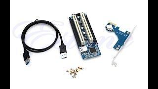 My PCI-E Express X1 To Dual PCI Riser Adapter Card Extend With USB 3 Review