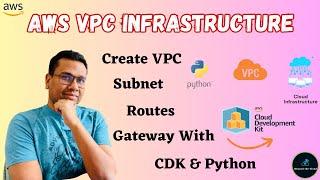 Create AWS VPC Infrastructure with AWS CDK & PYTHON | Subnets, Route Tables, Gateway, NAT with CDK