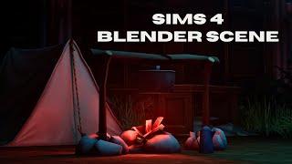 How to import room into blender for Sims 4 blender scene