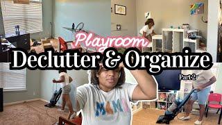 Decluttering & Organizing Kids Playroom For My Mental Health