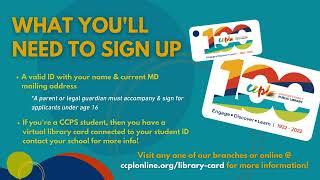 Your Charles County Library Card Sign-Up Month