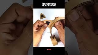 Cute Cardboard Headphone DIY #shorts