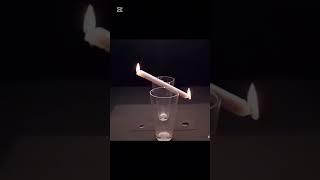 SIGMA GenZ science  experiment with candle & glass#alberteinstein #science #shorts #genz #memes