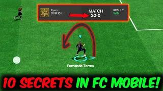 10 Secret TIPS NO ONE WILL TELL YOU in FC Mobile | Mr. Believer