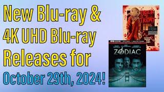 New Blu-ray & 4K UHD Blu-ray Releases for October 29th, 2024!