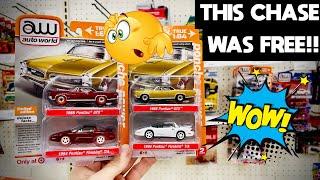 I GOT A FREE AUTO WORLD ULTRA RED CHASE CAR FROM TARGET!! CAN I FIND THE NASCARS I JUST RETURNED!?!