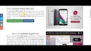 How to Download Lg Flash Tool