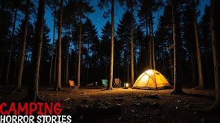 10 True Camping In The Woods Horror Stories | With Rain Sound