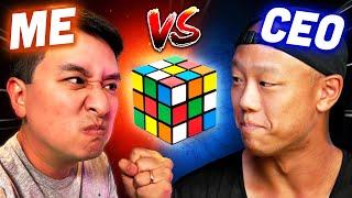 I Challenged a CEO to a CUBE BATTLE 