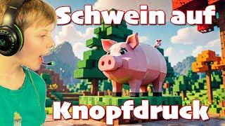 Ein Schwein auf Knopfdruck - Minecraft Redstone Ideen