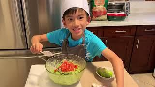 Easy Guacamole for Kids By Kids! | Cooking With Clinton