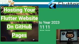 Flutter Tutorial - Host Flutter Website On GitHub Pages [For FREE - 2023] Build & Deploy Web App