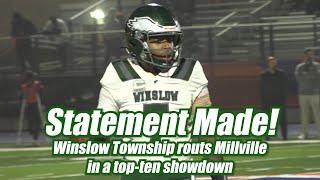 Winslow Township 35 Millville 7 | Football | West Jersey Football League | Jalen Parker 4 TDs!