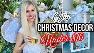 DIY *CHRISTMAS DECOR* UNDER $10! HIGH END HOLIDAY DECORATIONS FOR LESS