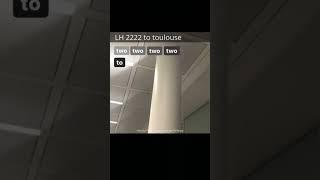 Last Calling Flight 2222 to toulouse 