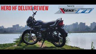 Hero HF Deluxe First Ride Review Mileage Ka Baap - Itna Deti Hai  What is XSENS Tech?