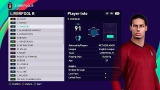 eFootball PES 2021 Season Update - All the players/faces/overs of English League (Premier League)