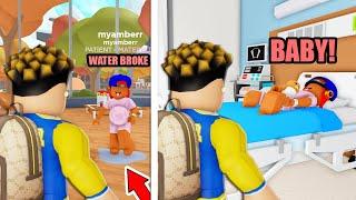 My GIRLFRIENDS WATER BROKE In MAPLE HOSPITAL! (Roblox)