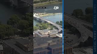 TIMELAPSE | Portland 'No Kings Day' protest marches across Morrison Bridge for nearly an hour