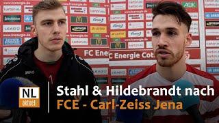 FC Energie Cottbus | Toni Stahl und Jonas Hildebrandt nach der Niederlage gegen Carl-Zeiss Jena