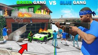 Green Gang Member Find Out Franklin Blue Gang Destroyed Their Base In GTA 5!