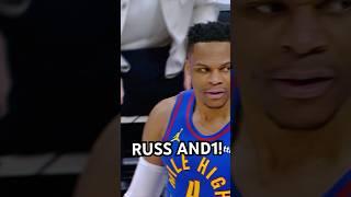 Russ with the AND-1 and his fan from South Korea in the stands loves it!